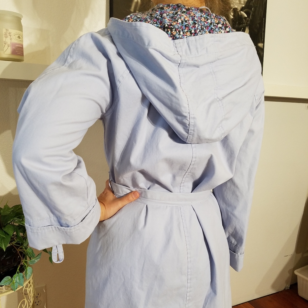 Joe Fresh Light Blue Trench Coat